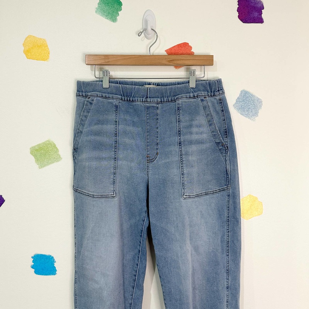 M Madewell High Rise Pull On Relaxed Jeans